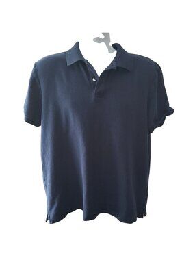 Joe Fresh Polo Shirt Mens XL Navy Blue Essential Cotton Classic Casual Golf